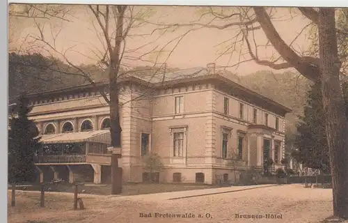 (88368) AK Bad Freienwalde (Oder), Brunnen-Hotel 1909