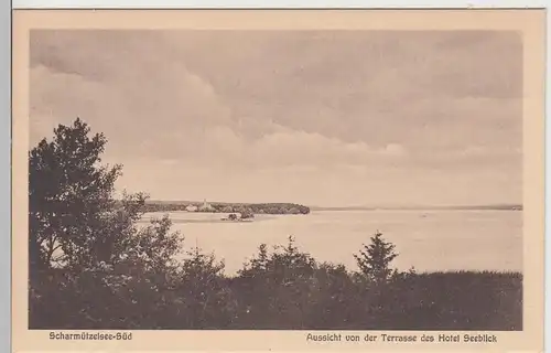 (88361) AK Scharmützelsee Süd, Aussicht v. Hotel Seeblick, vor 1945