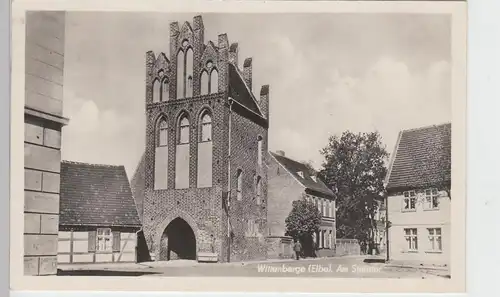 (88287) Foto AK Wittenberge (Elbe), Am Steintor, 1952