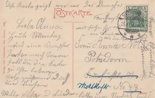 (83675) AK Breite Mäsche in der Ruppiner Schweiz, 1907