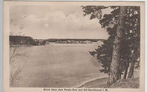 (80022) AK Alt-Buchhorst, Blick über den Peetzsee, 1927