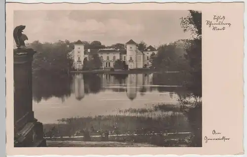 (79874) Foto AK Schloss Rheinsberg, Grienericksee, Sonderst. 1938