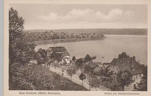 (78928) AK Bad Buckow, Villen am Schermützelsee, 1925