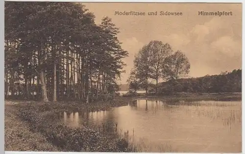 (7768) AK Himmelpfort, Moderfitzsee, Sidowsee, vor 1945