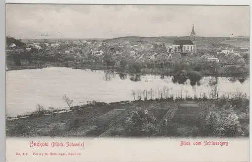 (77553) AK Buckow (Märkische Schweiz), Blick vom Schlossberg, 1906