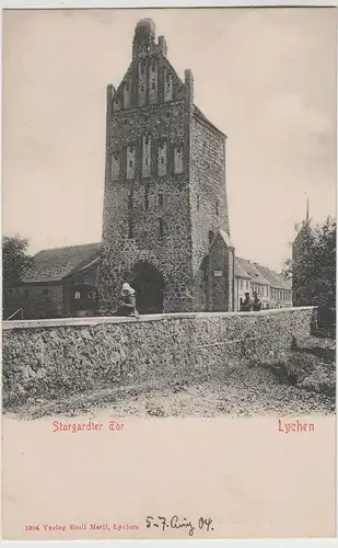 (76901) AK Lychen, Stargardter Tor 1904