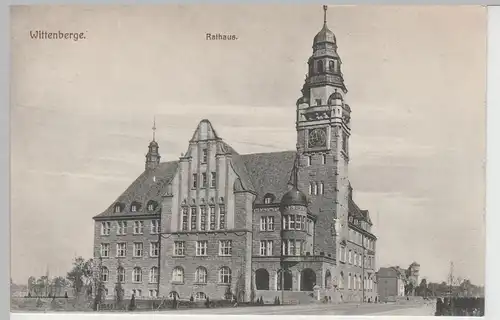 (72415) AK Wittenberge, Rathaus, vor 1945