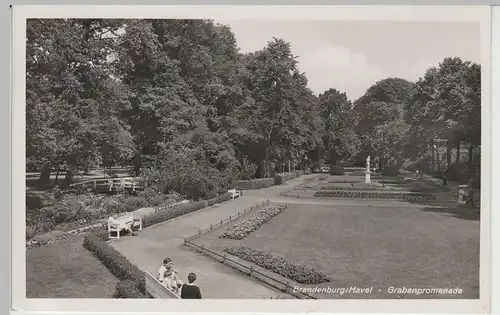 (70850) Foto AK Brandenburg a. Havel, Grabenpromenade, 1941