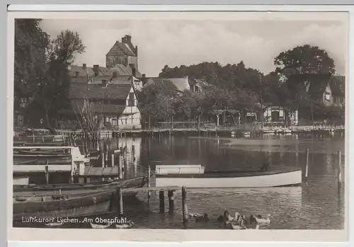 (65268) Foto AK Lychen, Am Oberpfuhl, vor 1945