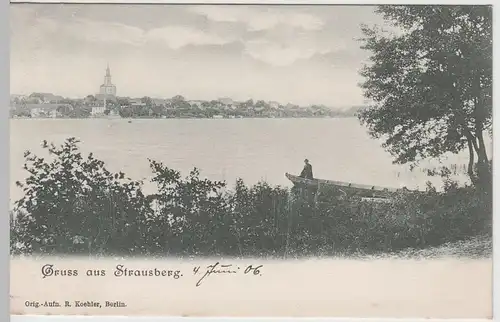 (65264) AK Gruss aus Strausberg, vor 1905