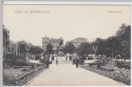 (61087) AK Gruß aus Frankfurt / Oder, Wilhelmsplatz, um 1910