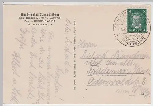 (52491) AK Buckow, Märkische Schweiz, Silberkehle 1928