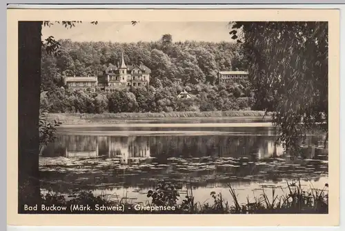 (41782) Foto AK Bad Buckow, Griepensee, 1964