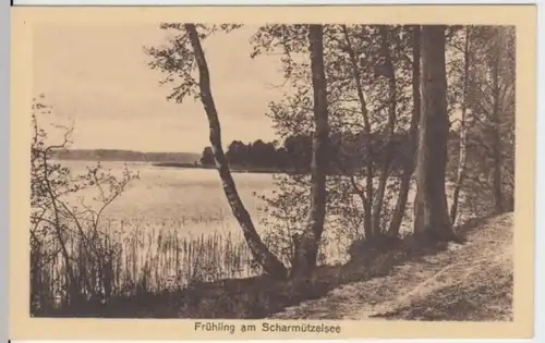 (2872) AK Scharmützelsee, Partie im Frühling vor 1945