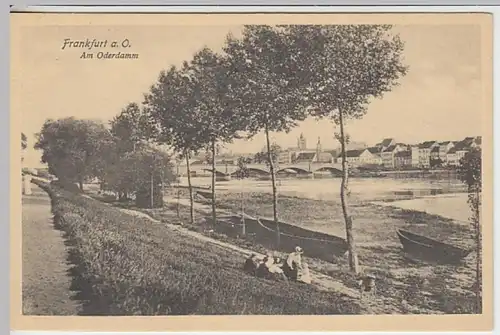 (25182) AK Frankfurt, Oderdamm, vor 1945