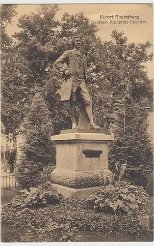 (20762) AK Rheinsberg, Denkmal Kronprinz Friedrich, vor 1945