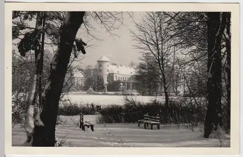 (18075) Foto AK Schloss Rheinsberg, Sanatorium Helmut Lehmann 1956