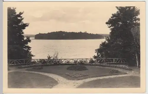 (14039) Foto AK Rheinsberg, Insel Remus, nach 1945