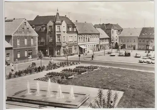 (115621) Foto AK Elsterwerda, Marktplatz DDR 1973