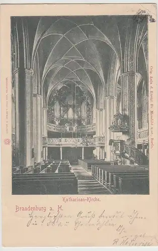 (114735) AK Brandenburg a.H., Katharinen-Kirche 1902