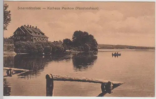 (112706) AK Scharmützelsee, Kurhaus Pieskow, Pensionshaus, Bad Saarow 1920