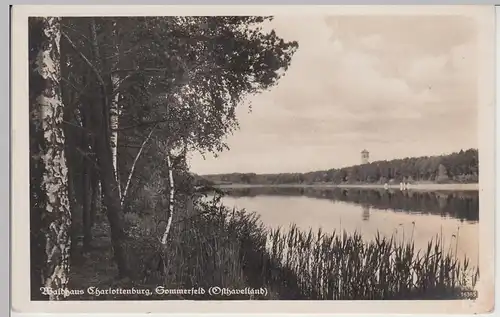 (112553) Foto AK Sommerfeld Kremmen, beim Waldhaus Charlottenburg, vor 1945