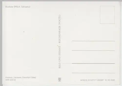 (111596) AK Buckow, Märkische Schweiz, Panorama DDR 1977