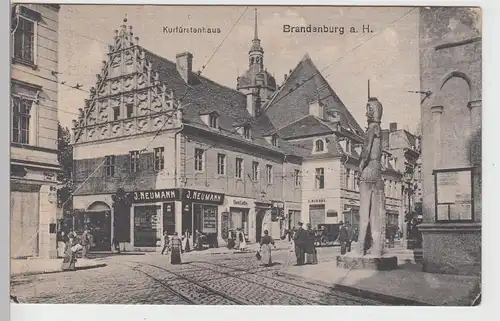 (108321) AK Brandenburg, Havel, Kurfürstenhaus, Roland, vor 1945