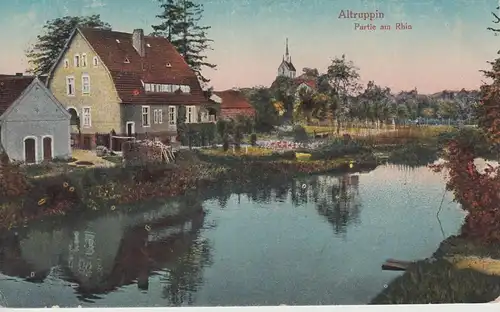 (107891) AK Alt Ruppin, Partie am Rhin, vor 1945