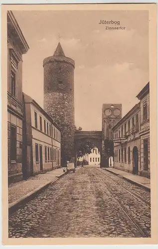 (107087) AK Jüterbog, Zinnaer Tor, vor 1945