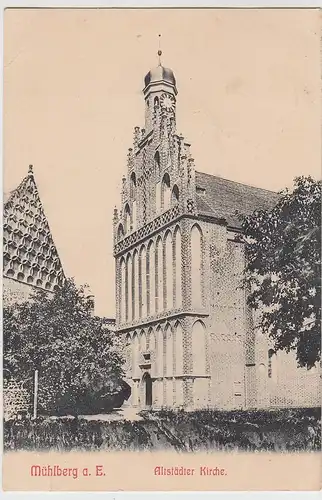 (106723) AK Mühlberg a.E., Altstädter Kirche 1905-09