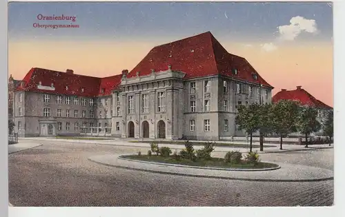 (106432) AK Oranienburg, Oberprogymnasium, 1927