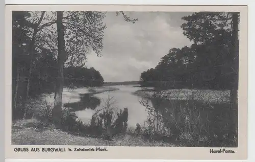 (103156) AK Burgwall (Zehdenick), Havel-Partie, 1940er