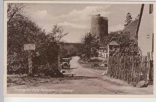 (103107) AK Burg Rabenstein (Fläming), Eingang, vor 1945