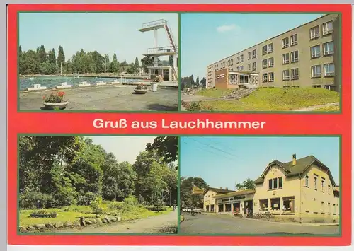(103033) AK Lauchhammer, Mehrbildkarte 1987