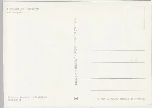 (102966) AK Limsdorf, Mehrbildkarte, Springsee 1984
