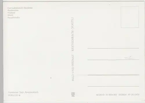 (102934) AK Luckau, Niederlausitz, Mehrbildkarte, Hauptstraße, Neubauten 1983