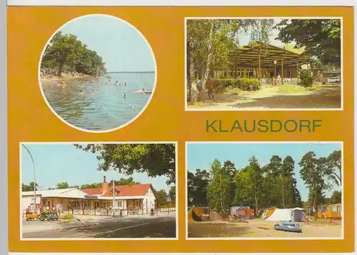 (102872) AK Klausdorf, Mehrbildkarte, Mellensee, Einkaufszentrum 1983