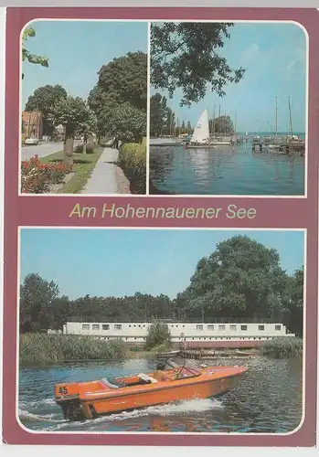 (102630) AK Hohennauener See, Mehrbildkarte, Wassersuppe, Semlin 1988