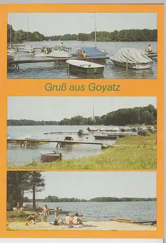 (102523) AK Goyatz, Mehrbildkarte Schwielochsee 1989