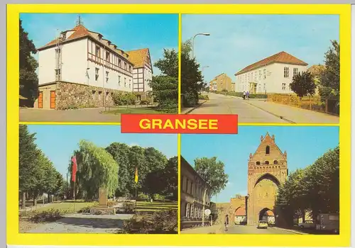 (102513) AK Gransee, Mehrbildkarte 1983