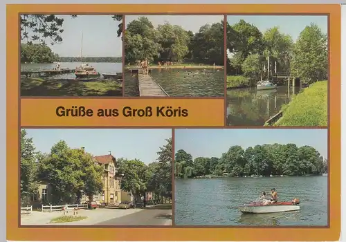 (102489) AK Groß Köris, Mehrbildkarte 1988