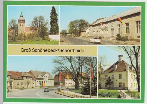 (102486) AK Groß Schönebeck / Schorfheide, Mehrbildkarte 1988