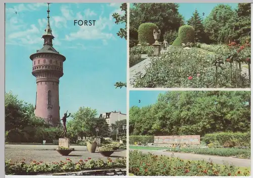 (102407) AK Forst (Lausitz), Mehrbildkarte 1969