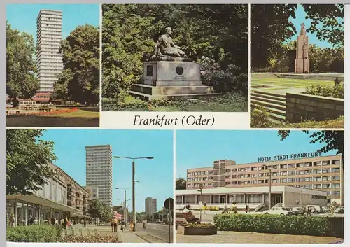 (102397) AK Frankfurt (Oder), Mehrbildkarte 1979