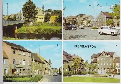 (102250) AK Elsterwerda, Mehrbildkarte 1973