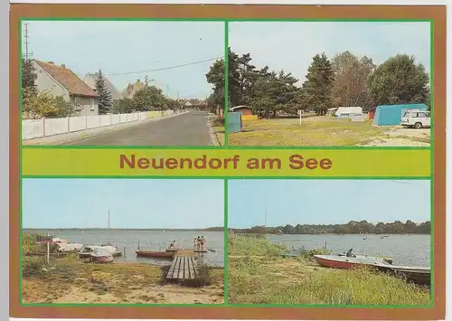 (102169) AK Neuendorf am See, Mehrbildkarte 1989