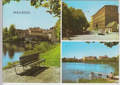 (102019) AK Müllrose, Mehrbildkarte 1976
