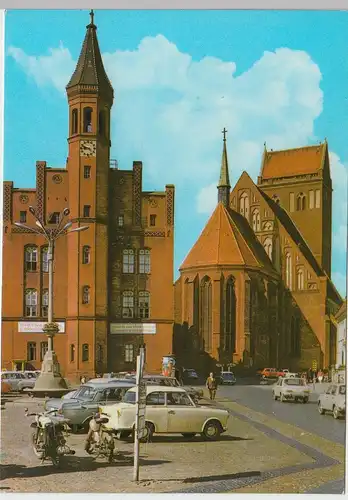 (101919) AK Perleberg, Rathaus 1975