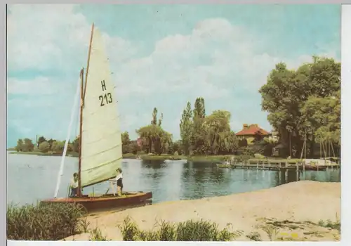 (101902) AK Plaue (Brandenburg an der Havel), Am Bootshaus 1969